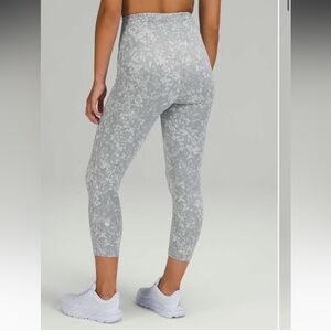 Lululemon Swift Speed High-Rise Crop 21" Speckle Jacquard Rhino Grey size 12